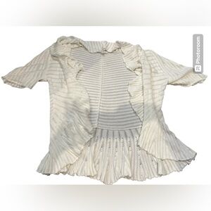 Bianca Nygard off white flowy cardigan